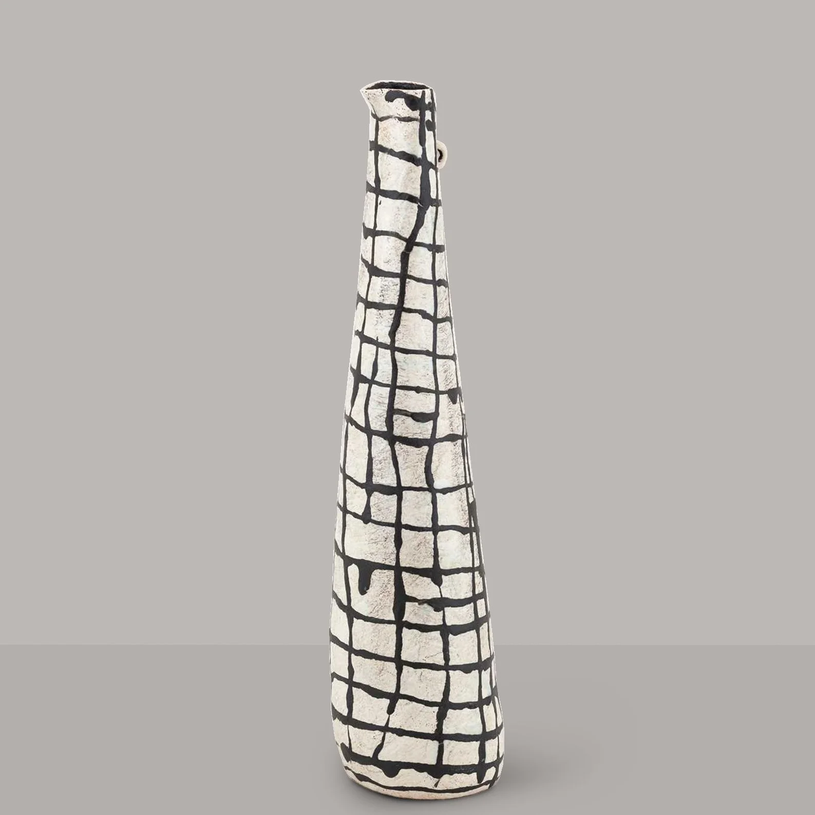 Sculptural Brutalist Vase by British Ceramicist Clive Brooker